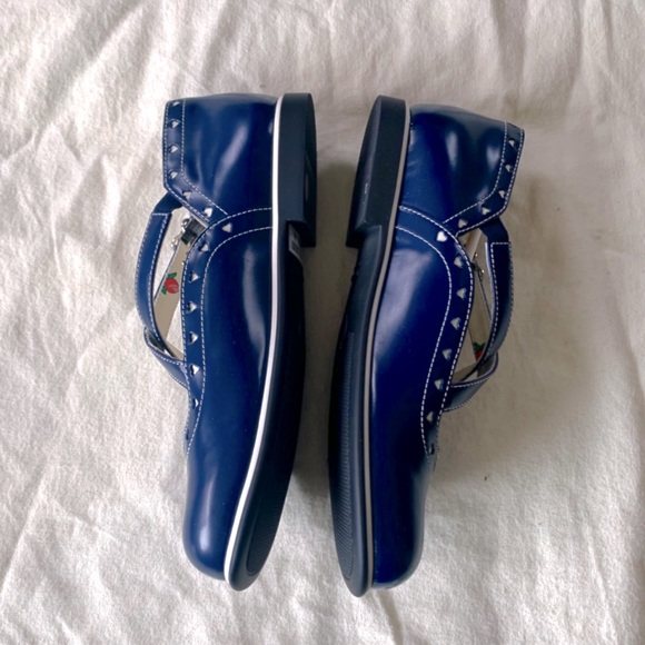 NIB Authentic Gucci Girl Leather Ballerina Mary Jane Flats - Picture 2 of 7